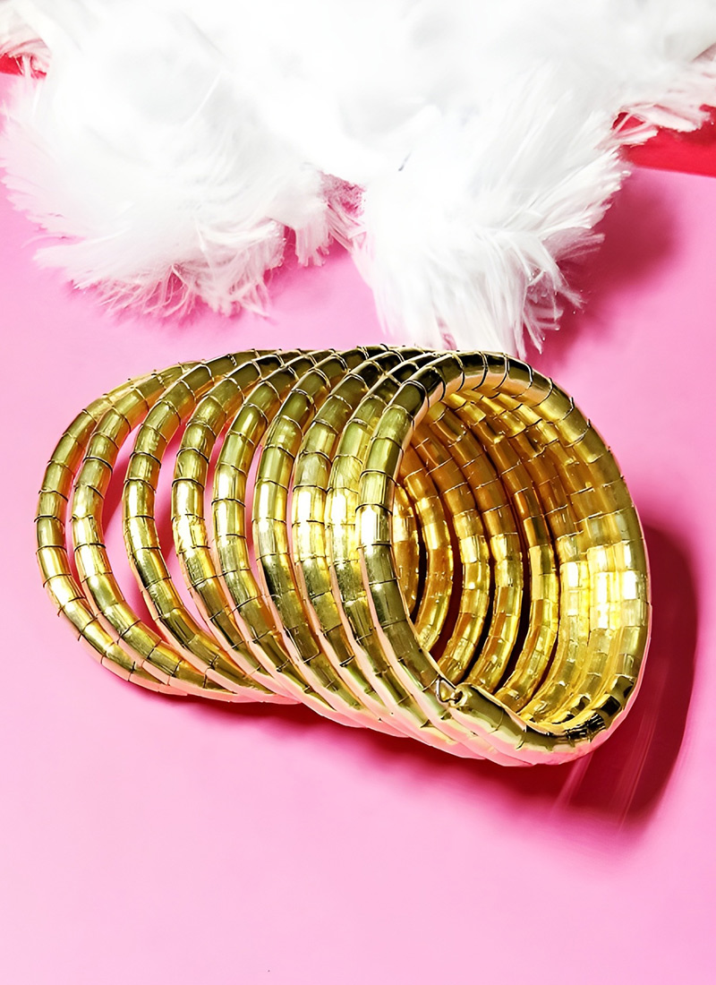 Royal Golden Oxidised Bangle After Six Wear